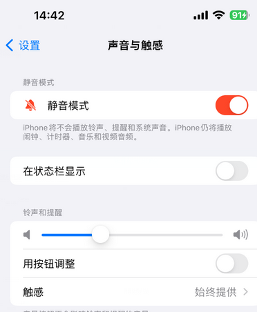 保城镇苹果15Pro维修网点分享iPhone15Pro系列机型中隐藏静音图标 